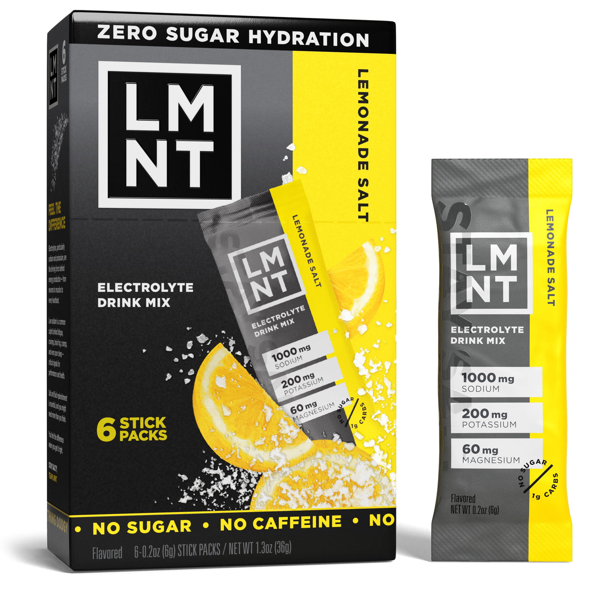 Zero Sugar Electrolyte Drink Mix - Lemonade - 6 Count