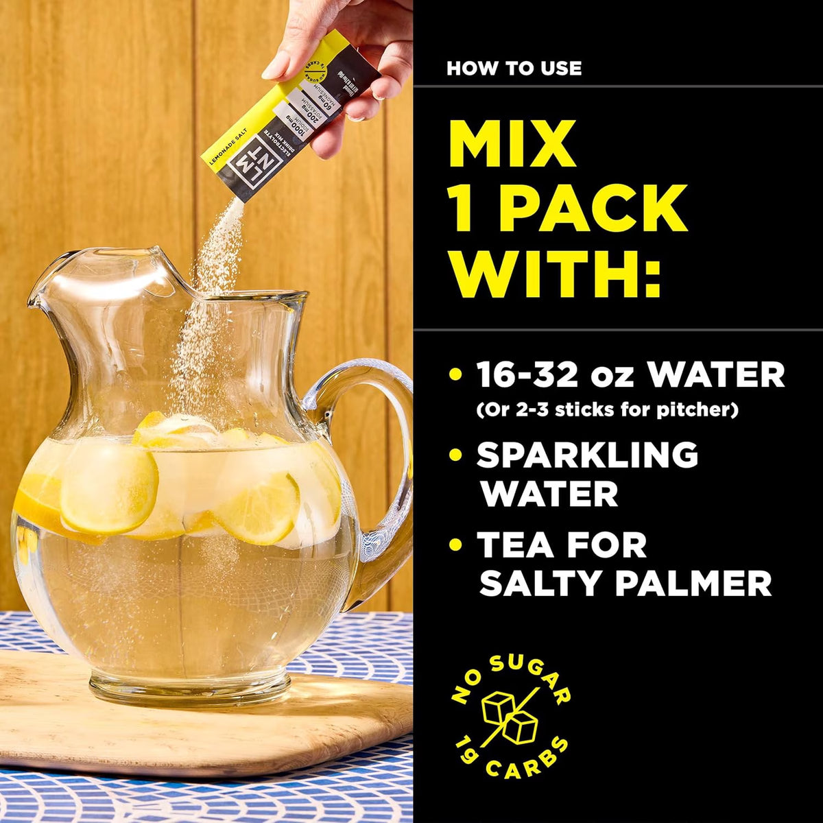 Zero Sugar Electrolyte Drink Mix - Lemonade - 6 Count